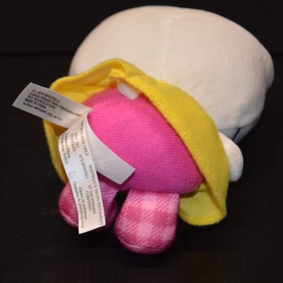 Sanrio Hello Kitty Cat Plush Stuffed Animal Doll Yellow Pink Dress Teddy Bow 6" - Picture 5 of 8